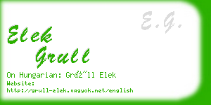 elek grull business card